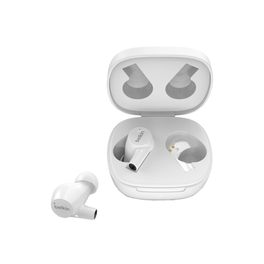 Belkin SOUNDFORM Rise True Wireless In-Ear Headphones - White in Qatar Belkin SOUNDFORM Rise True Wireless In-Ear Headphones - White in Qatar